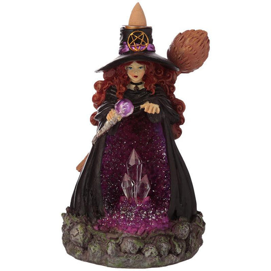 Fantasy LED Backflow Incense Burner - Witches Crystal Cave - DuvetDay.co.uk