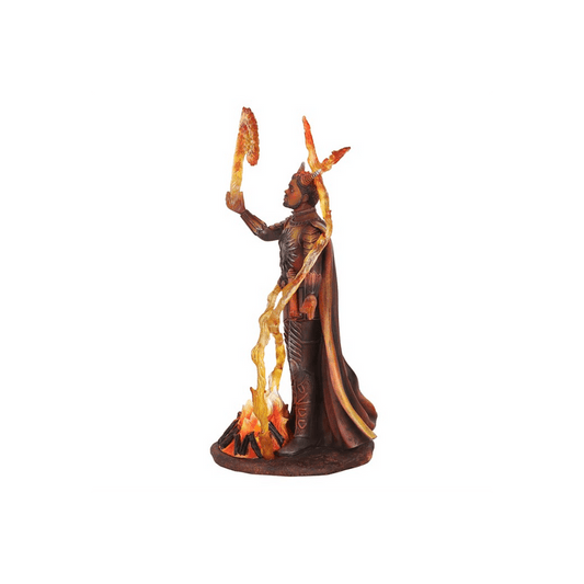 Fire Elemental Wizard Figurine by Anne Stokes - DuvetDay.co.uk