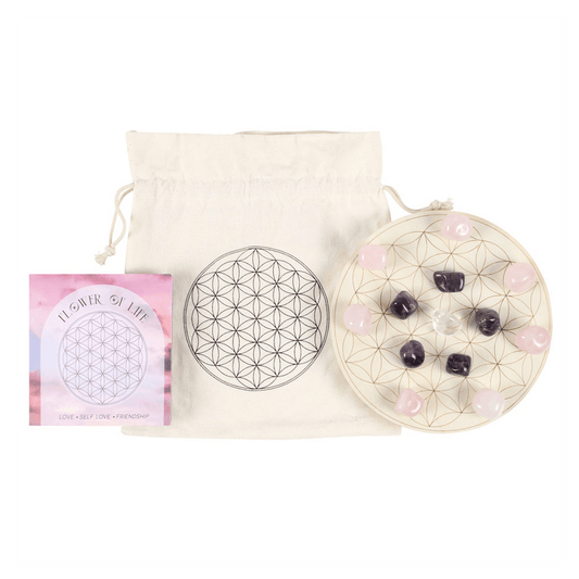 Flower of Life Crystal Grid Set - DuvetDay.co.uk