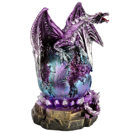 Geode LED Dark Legends Dragon Figurine - DuvetDay.co.uk