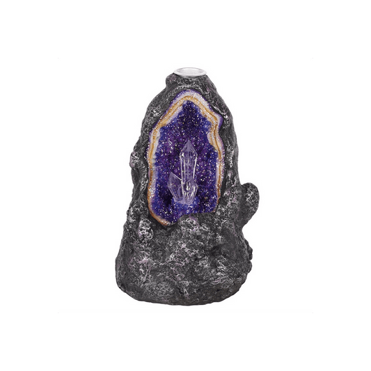 Glowing Crystal Cave Backflow Incense Burner - DuvetDay.co.uk