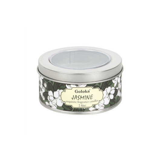 Goloka Jasmine Soya Wax Candle - DuvetDay.co.uk