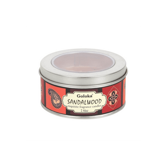 Goloka Sandalwood Soya Wax Candle - DuvetDay.co.uk
