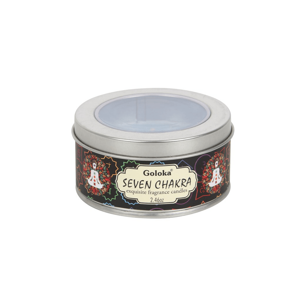 Goloka Seven Chakra Soya Wax Candle - DuvetDay.co.uk