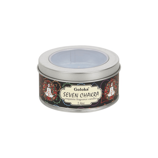 Goloka Seven Chakra Soya Wax Candle - DuvetDay.co.uk