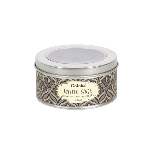 Goloka White Sage Soya Wax Candle - DuvetDay.co.uk