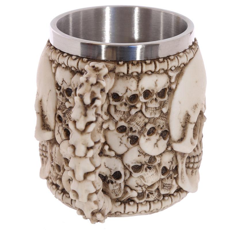 Gothic Skull Decoration Decorative Multi Skull Tankard - DuvetDay.co.uk