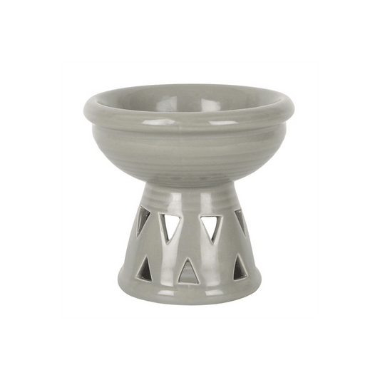Grey Deep Bowl Oil Burner - DuvetDay.co.uk