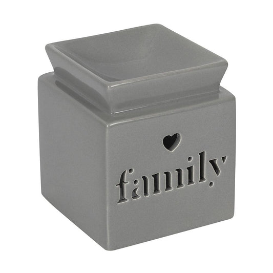 Grey Family Cut Out Oil Burner - DuvetDay.co.uk