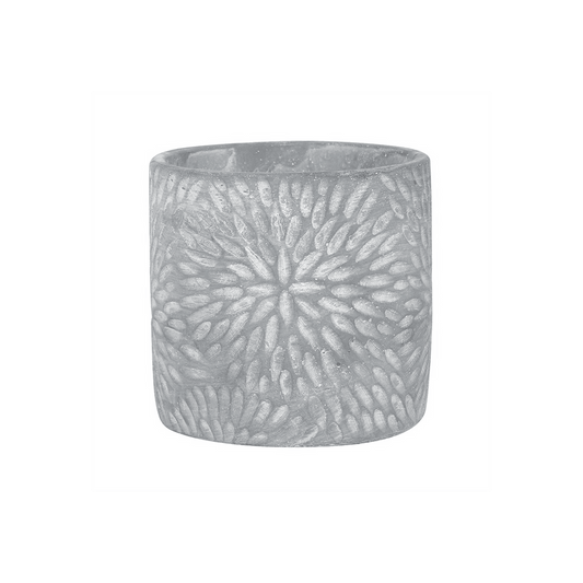 Grey Textured Plant Pot - DuvetDay.co.uk
