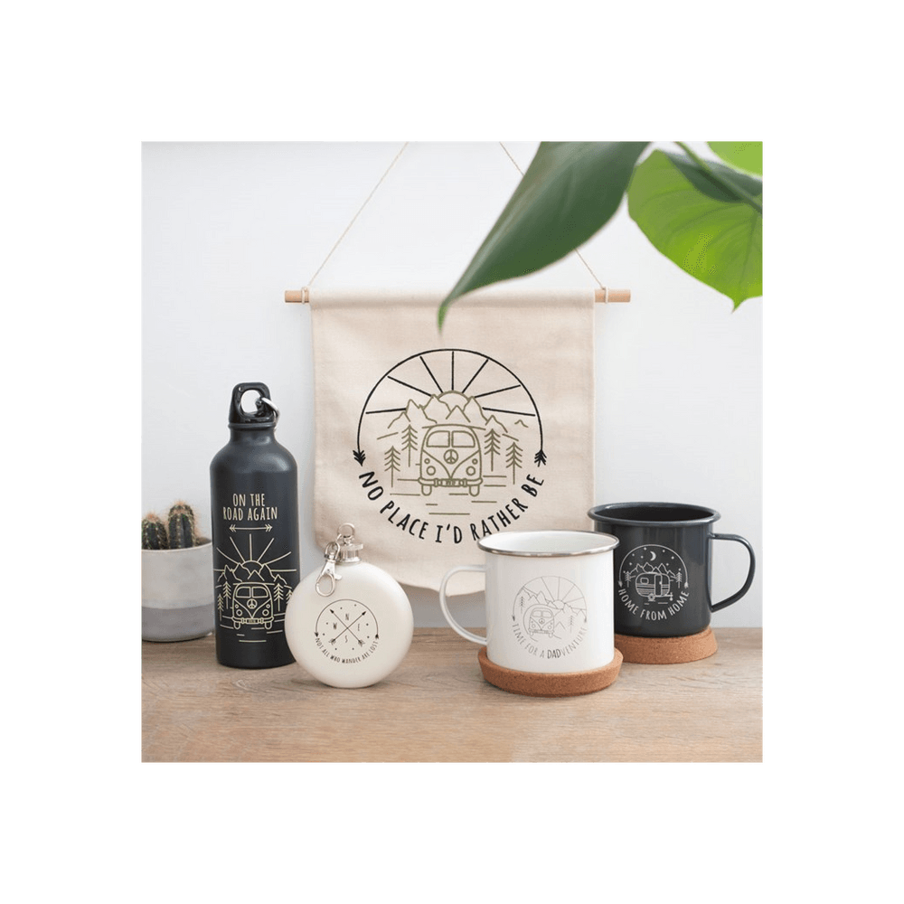 Happy Camper Hanging Fabric Flag - DuvetDay.co.uk