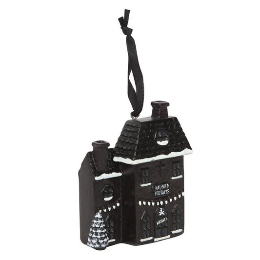 Haunted Holiday House Resin Christmas Decoration - DuvetDay.co.uk