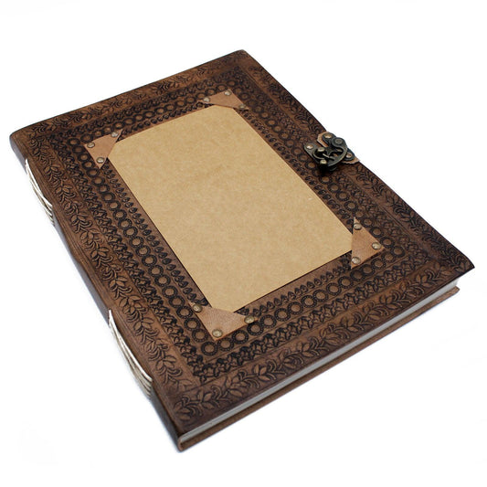 Huge Customisable Visitor Leather Book 10x13 (200 pages) - DuvetDay.co.uk