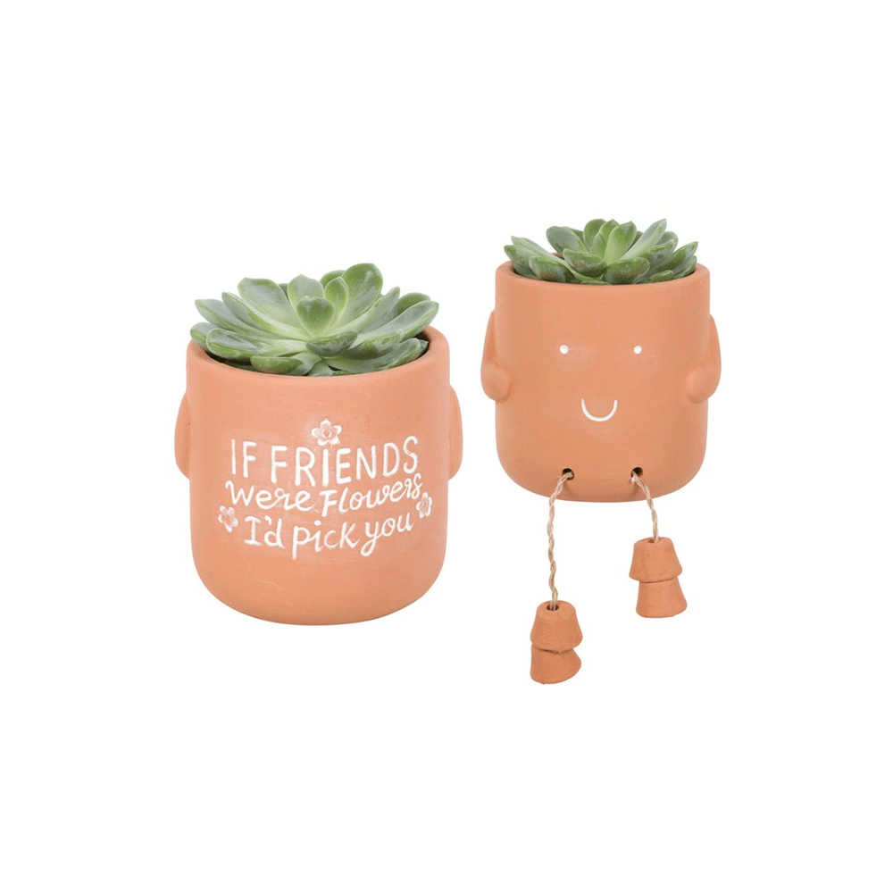 If Friends Were Flowers Sitting Plant Pot Pal - DuvetDay.co.uk