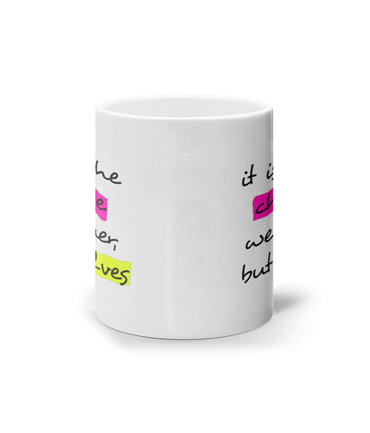 Inspiration quote mug. Perfect gift for a brave achievement. - DuvetDay.co.uk