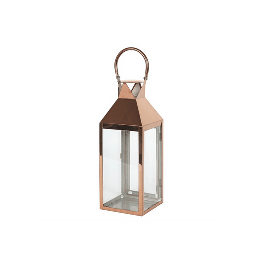 Large Copper Lantern - DuvetDay.co.uk
