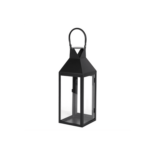 Large Matte Black Lantern - DuvetDay.co.uk