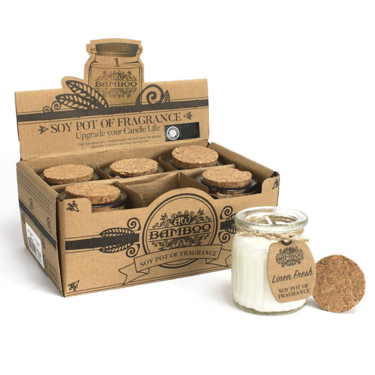 Linen Fresh Soy Pot of Fragrance Candles - DuvetDay.co.uk