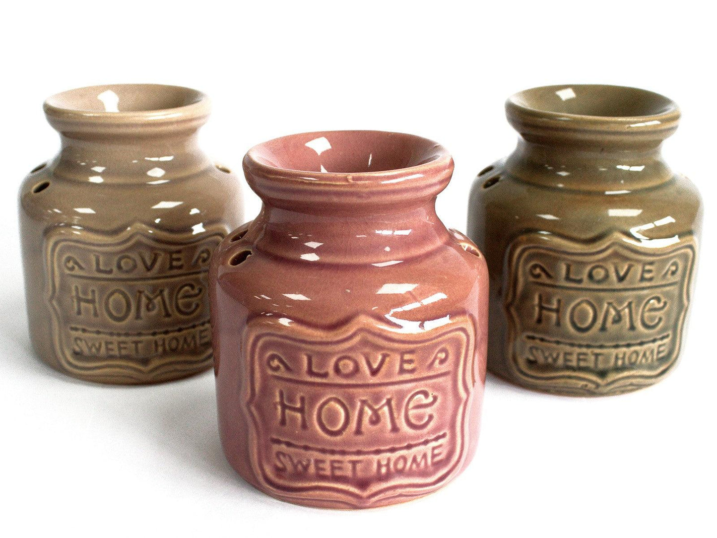 Lrg Home Oil Burner - Love Home Sweet Home Chocolate - DuvetDay.co.uk