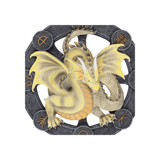 Mabon Dragon Resin Wall Plaque by Anne Stokes - DuvetDay.co.uk