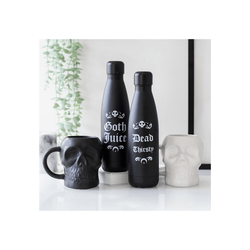Matte Black Skull Mug - DuvetDay.co.uk