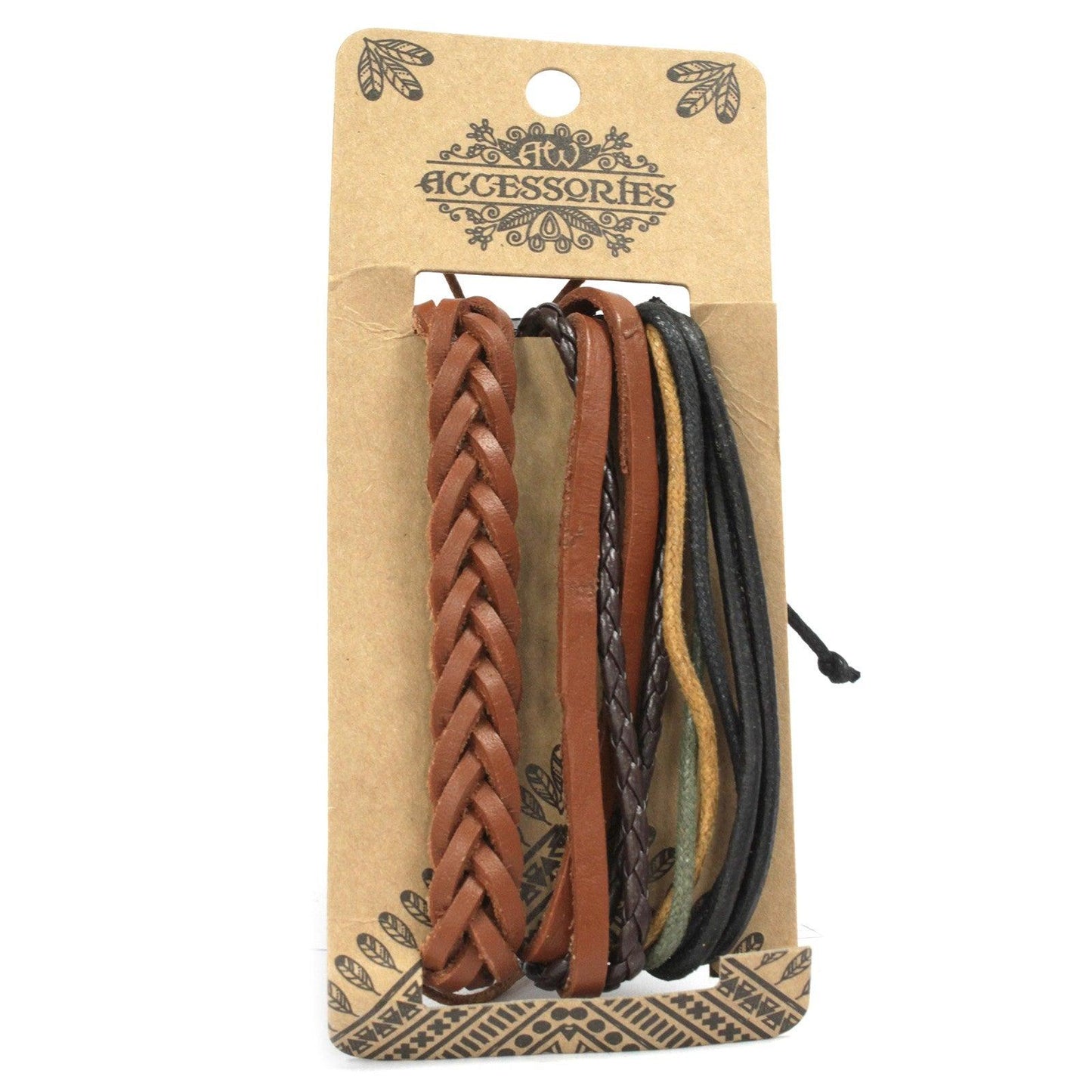 Mens Bracelet Sets - Tanned & Interesting (asst) - DuvetDay.co.uk