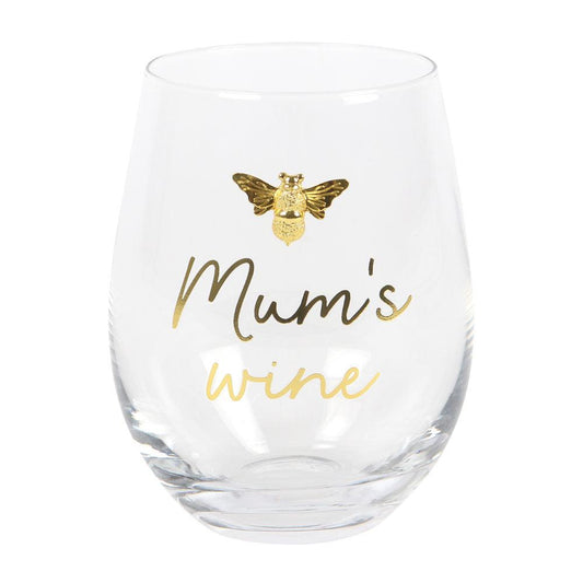 Mum's Wine Stemless Wine Glass - DuvetDay.co.uk