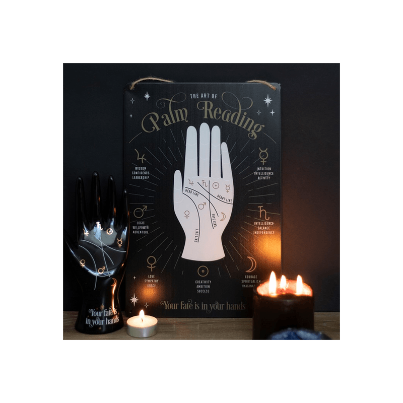 Palm Reading Metal Sign - DuvetDay.co.uk