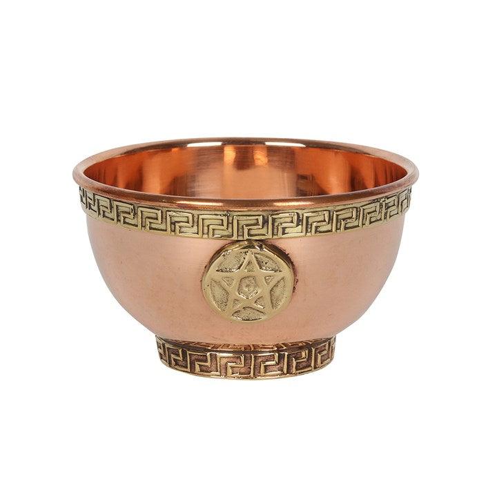 Pentagram Brass Offering Bowl - DuvetDay.co.uk