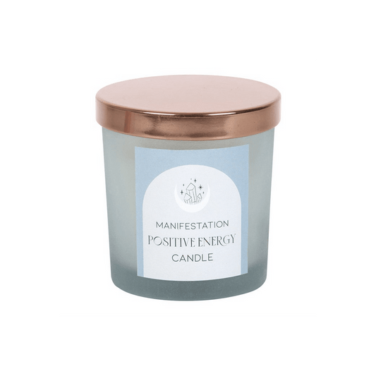 Positive Energy White Sage Crystal Chip Candle - DuvetDay.co.uk