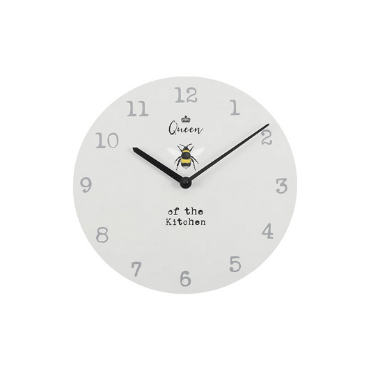 Queen Of The Kitchen Wall Clock - DuvetDay.co.uk