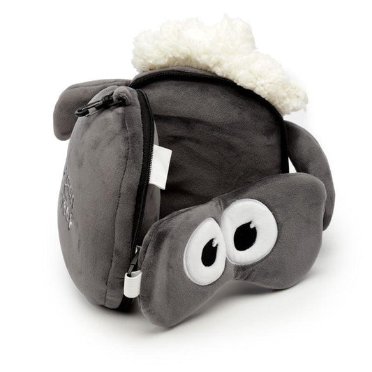 Relaxeazzz Travel Pillow & Eye Mask - Shaun the Sheep - DuvetDay.co.uk