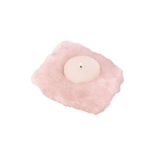 Rose Quartz Tealight Candle Holder - DuvetDay.co.uk
