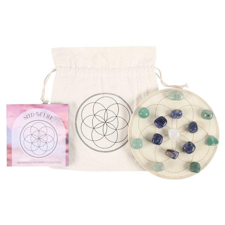 Seed of Life Crystal Grid Set - DuvetDay.co.uk
