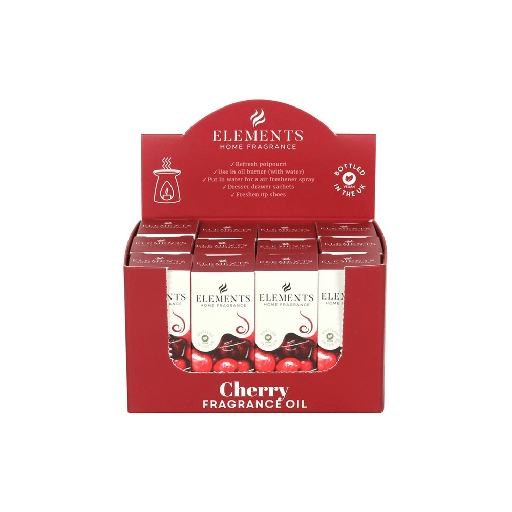 Set of 12 Elements Cherry Fragrance Oils - DuvetDay.co.uk