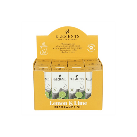 Set of 12 Elements Lemon & Lime Fragrance Oils - DuvetDay.co.uk