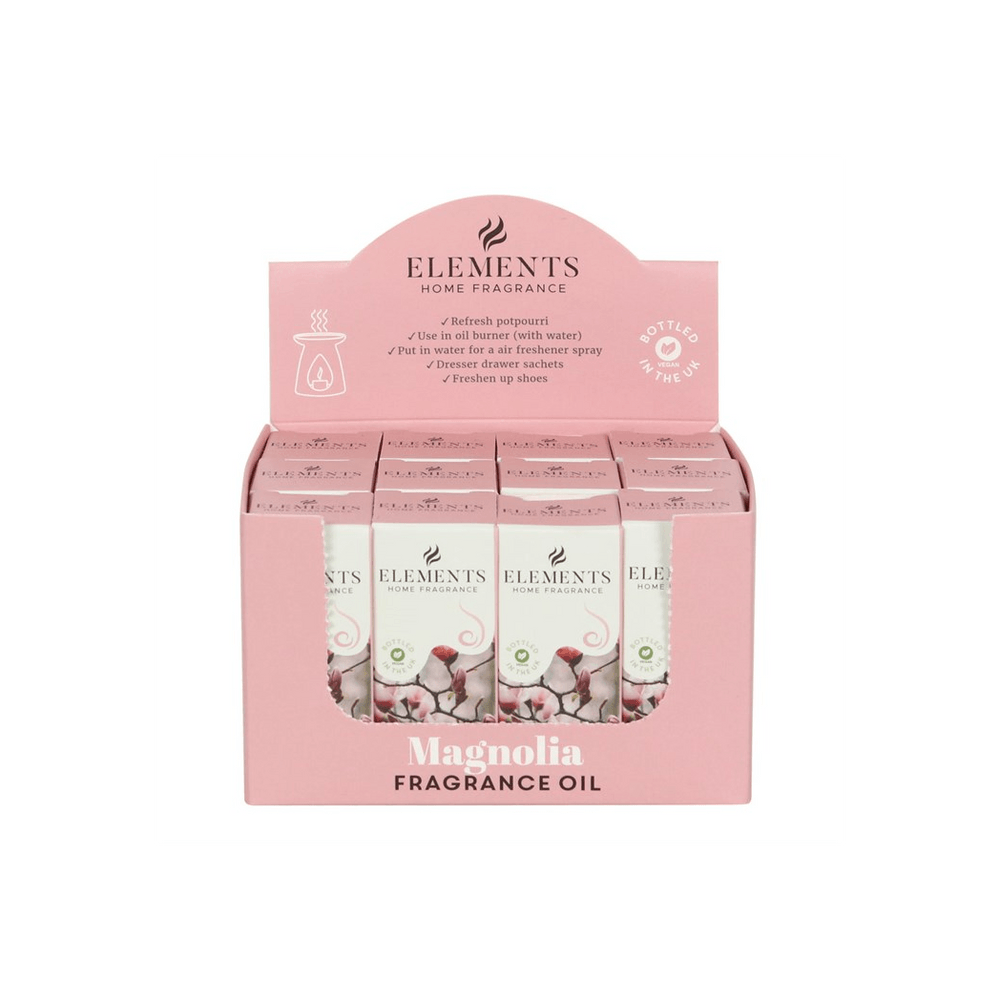 Set of 12 Elements Magnolia Fragrance Oils - DuvetDay.co.uk