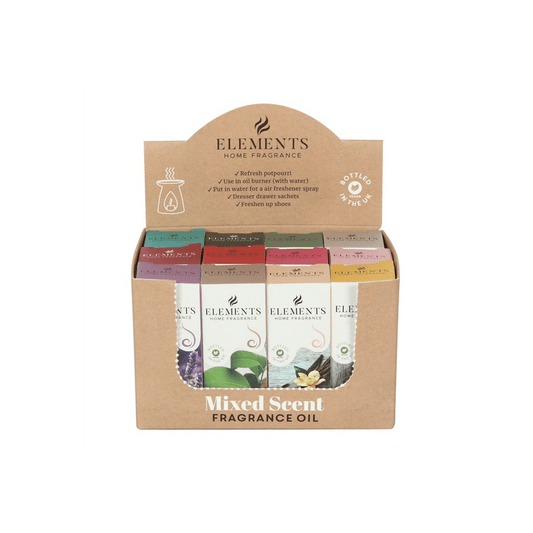 Set of 12 Elements Mixed Variety Fragrance Oils - DuvetDay.co.uk