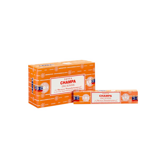 Set of 12 Packets of Champa Incense Sticks by Satya - DuvetDay.co.uk