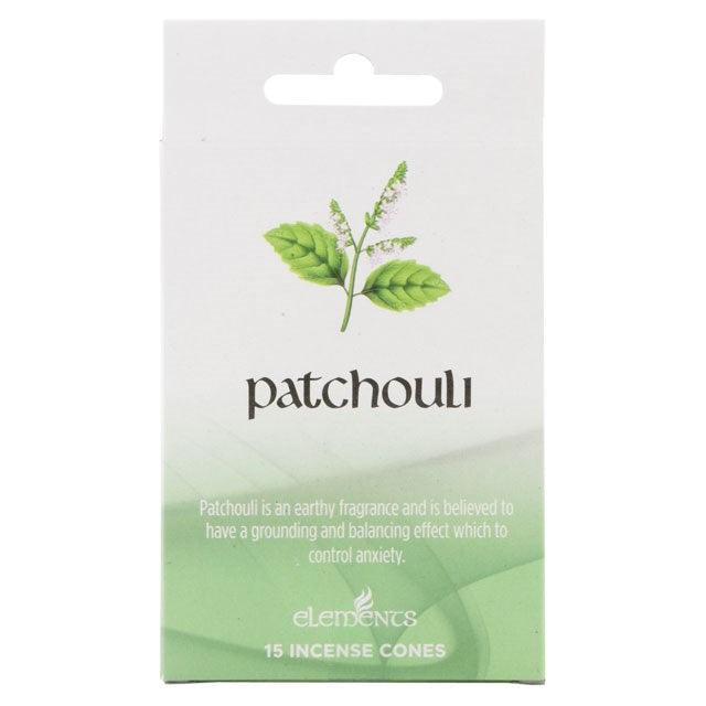Set of 12 Packets of Elements Patchouli Incense Cones - DuvetDay.co.uk