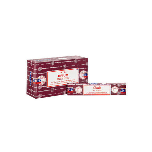 Set of 12 Packets of Opium Incense Sticks by Satya - DuvetDay.co.uk