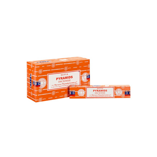 Set of 12 Packets of Pyramids Incense Sticks by Satya - DuvetDay.co.uk