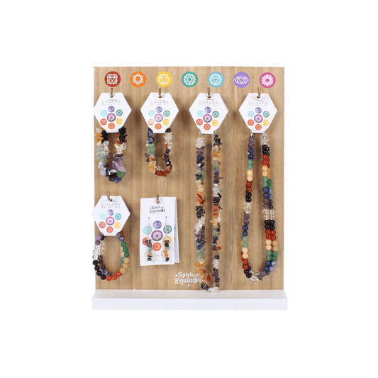 Set of 18 Chakra Jewellery with Display Stand - DuvetDay.co.uk