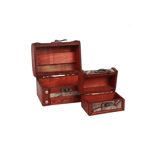 Set of 2 Map Chests - DuvetDay.co.uk