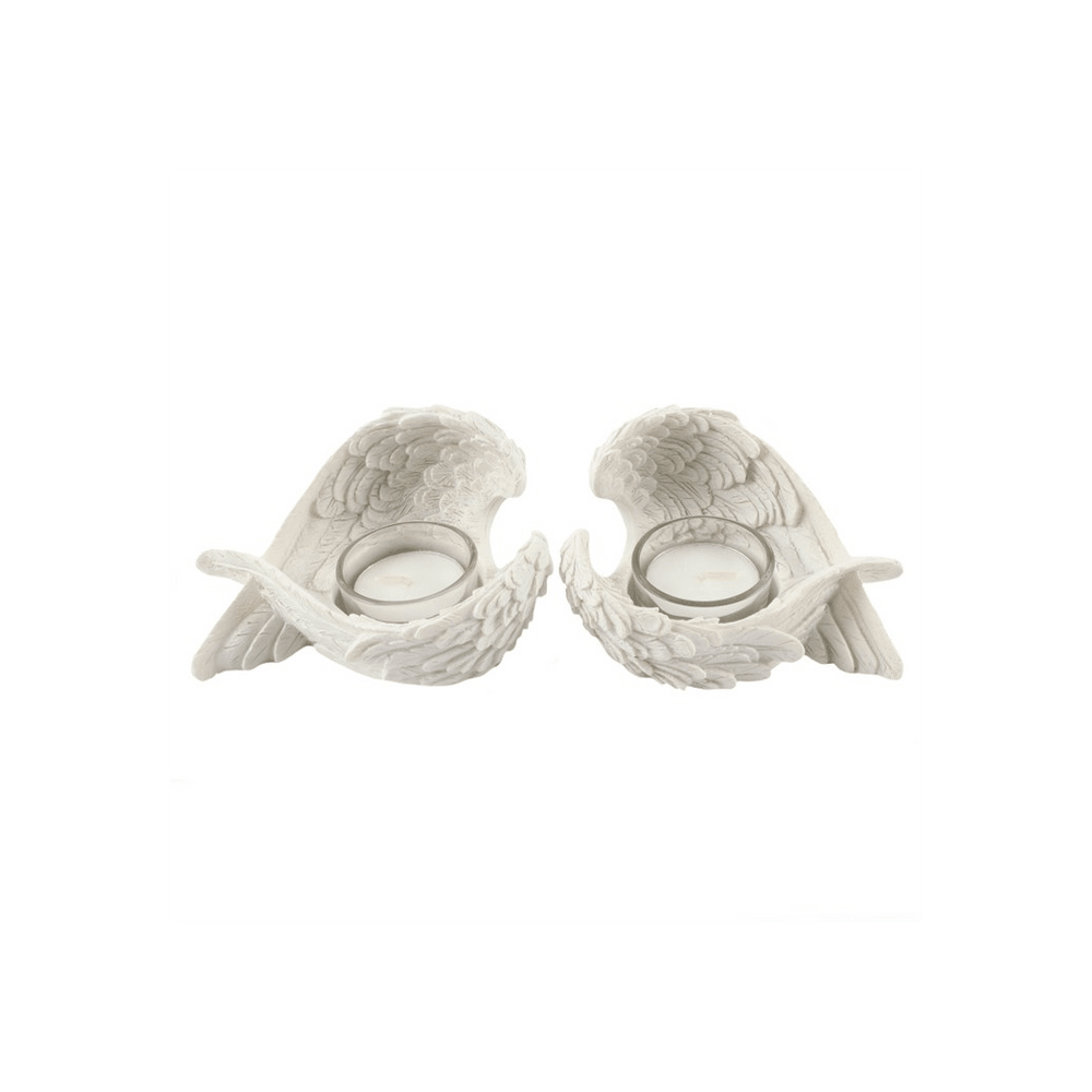 Set of 2 Winged Candle Holders - DuvetDay.co.uk