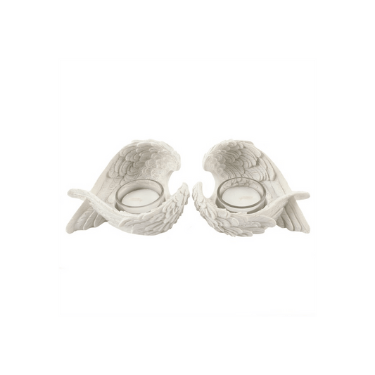 Set of 2 Winged Candle Holders - DuvetDay.co.uk