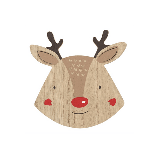 Set of 4 Reindeer Coasters - DuvetDay.co.uk