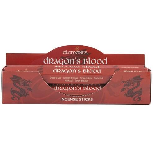 Set of 6 Packets of Elements Dragon's Blood Incense Sticks - DuvetDay.co.uk