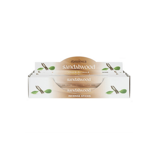 Set of 6 Packets of Elements Sandalwood Incense Sticks - DuvetDay.co.uk