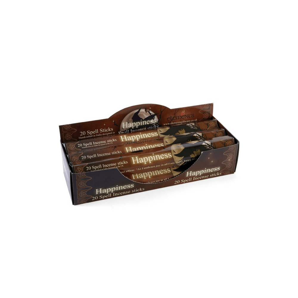 Set of 6 Packets of Happiness Spell Incense Sticks by Lisa Parker - DuvetDay.co.uk
